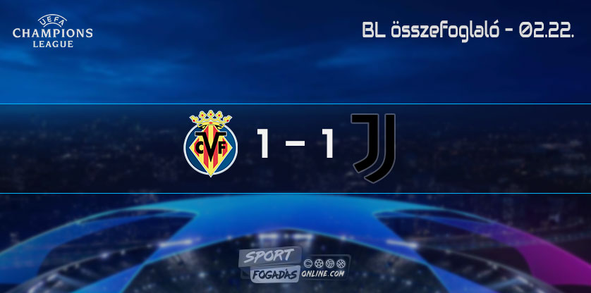 BL Összefoglaló - 02.22. - Villarreal - Juventus