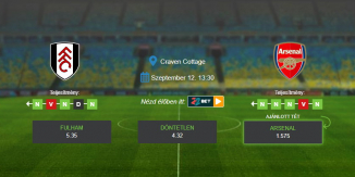 Foci Tippek: Fulham - Arsenal 2020. szeptember 12. - Premier League