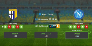 Foci Tippek: Parma - Napoli 2020. szeptember 20. - Serie A