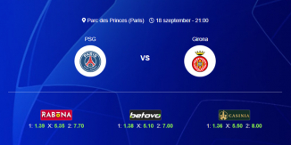 Foci Tippek: PSG - Girona 2024. szeptember 18. - Bajnokok Ligája