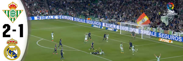 Real betis vs Real Madrid - 2:1