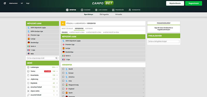 Campobet online sportfogadás