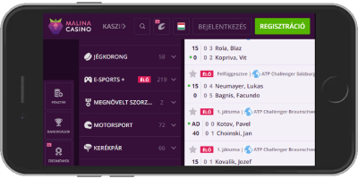 Malina mobile sportfogadás