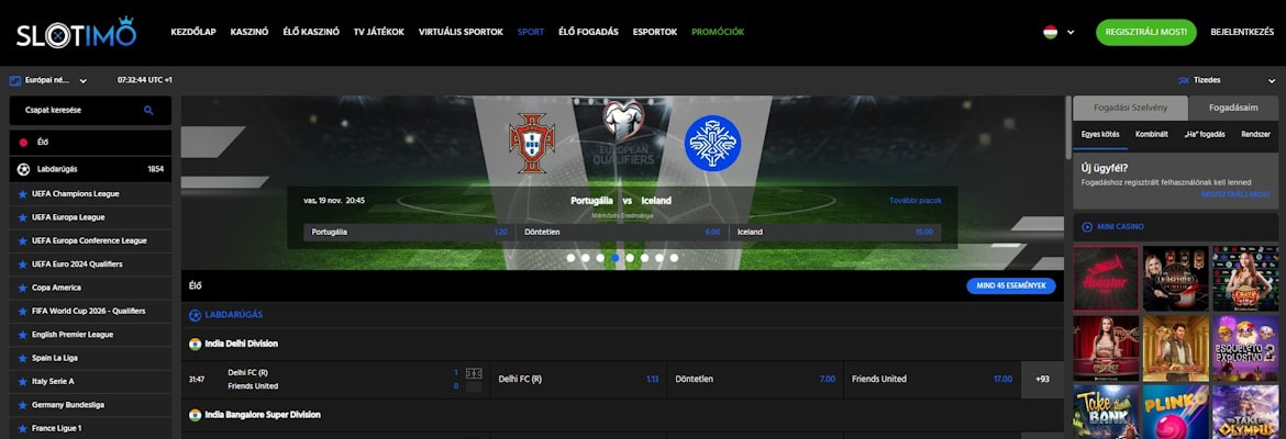 Slotimo sportfogadás