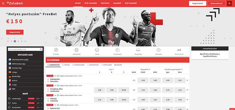 Zulabet online sportfogadás